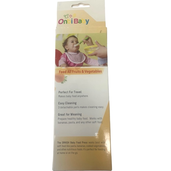 Onbi Baby SMASH - Baby Food Press (Orange) - Picture 4 of 6